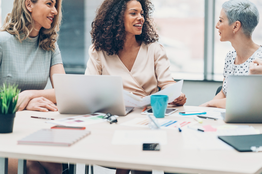 Women leaders in a meeting