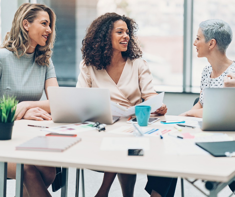 Women leaders in a meeting