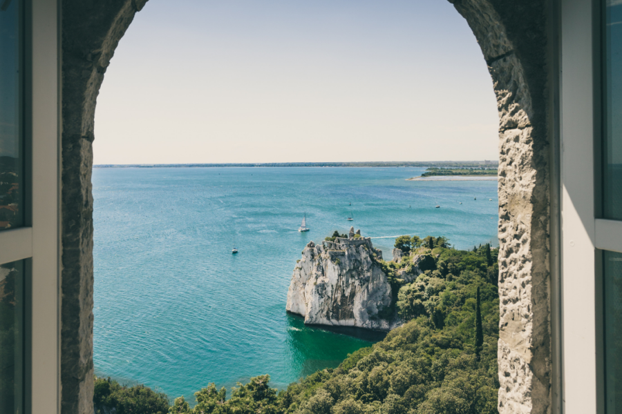 Looking through an arch for another perspective