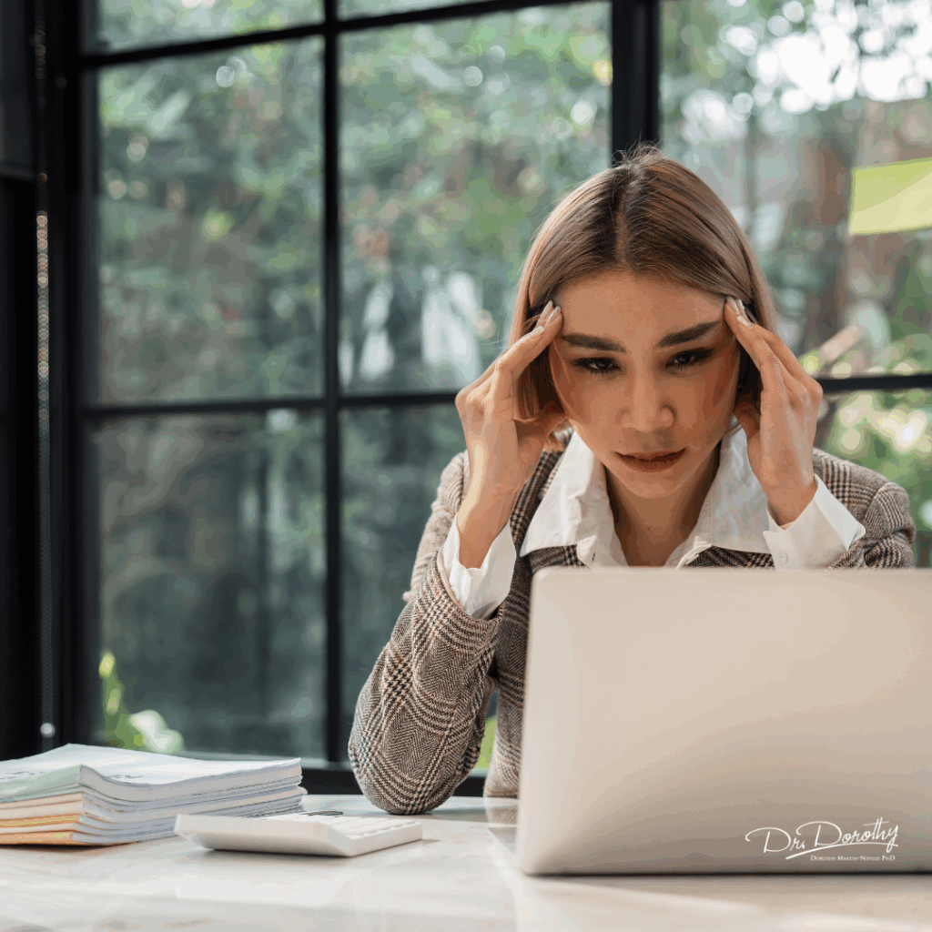 Woman leader getting sick