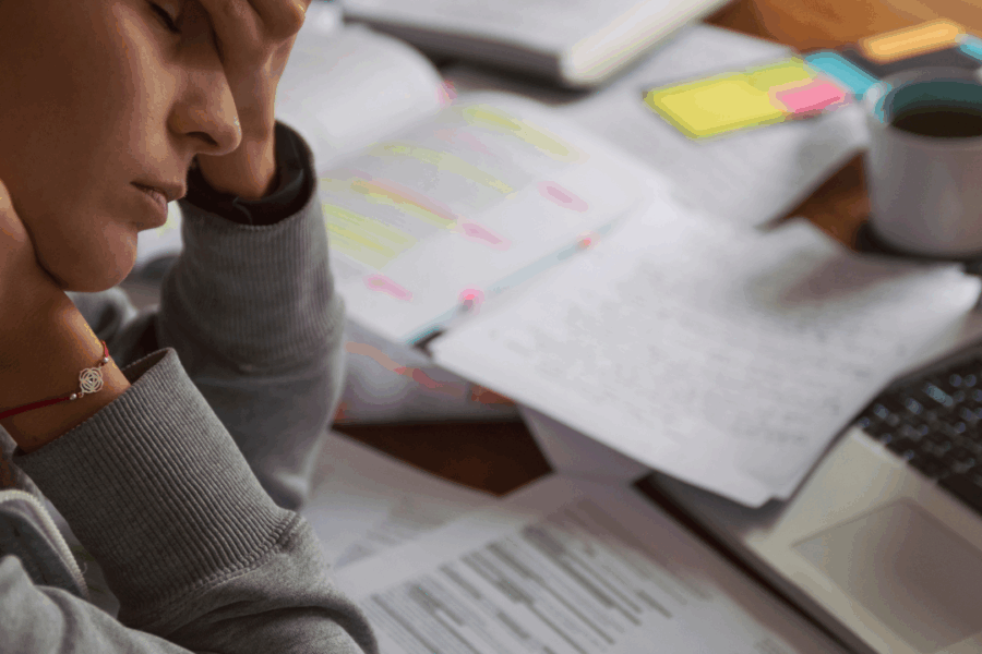 A leader facing burnout